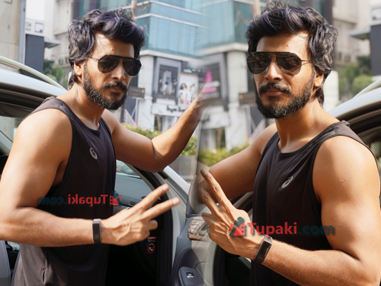 Actor Sundeep Kishan at Gym